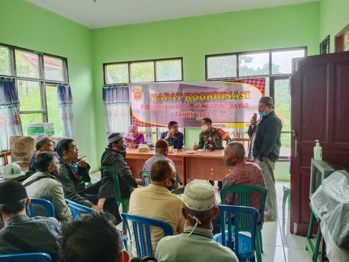 23 Juli 2020, Rakor bersama Ketua RT se Kelurahan Karang Anyar