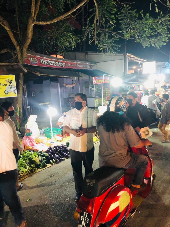 23 September 2020, Pembagian Masker gratis di Pasar Malam Banggeris