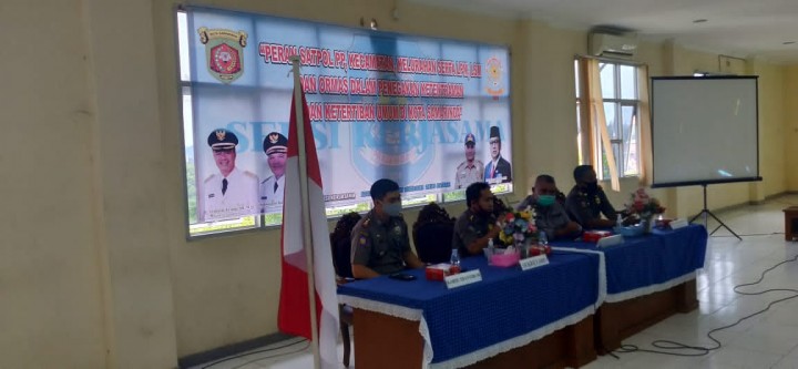 10 November 2020, Kegiatan Rapat kerja sama bersama Satpol PP Kota Samarinda