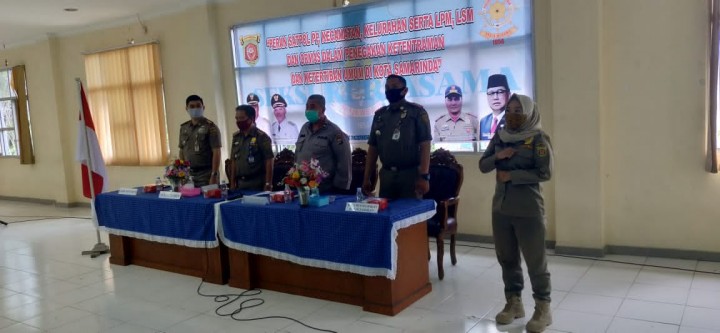 10 November 2020, Kegiatan Rapat kerja sama bersama Satpol PP Kota Samarinda