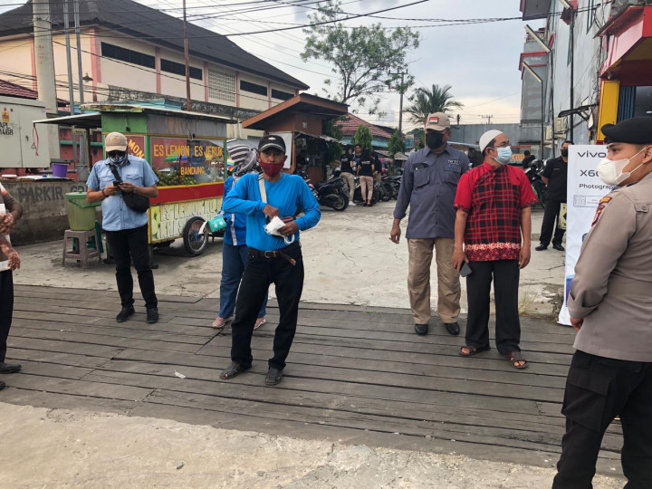 Samarinda, 18 April 2021 Operasi Yustisi Sosialisasi Perwali Samarinda No.13 Tahun 2021.