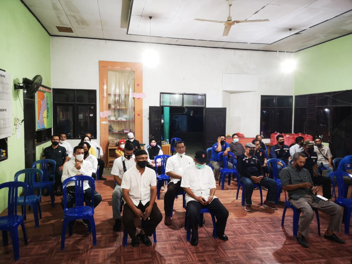 17 Juni 2021, Menghadiri kegiatan pelantikan FKPM KarangAnyar tahun 2021