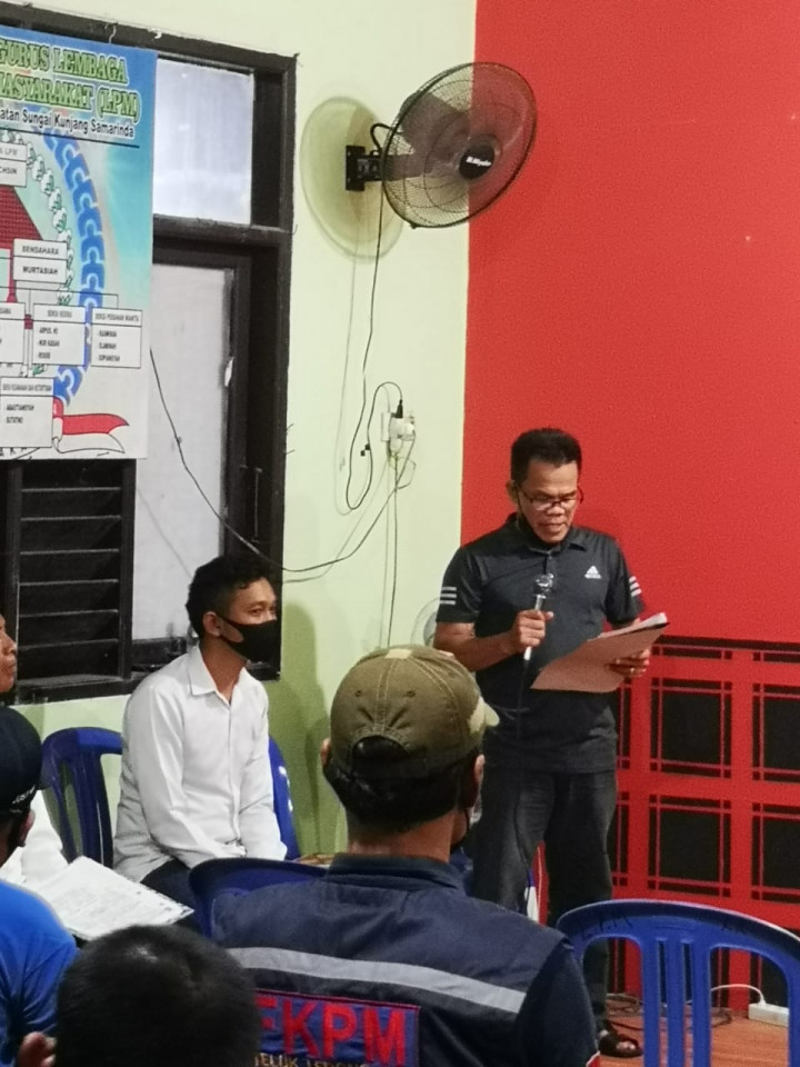 17 Juni 2021, Menghadiri kegiatan pelantikan FKPM KarangAnyar tahun 2021