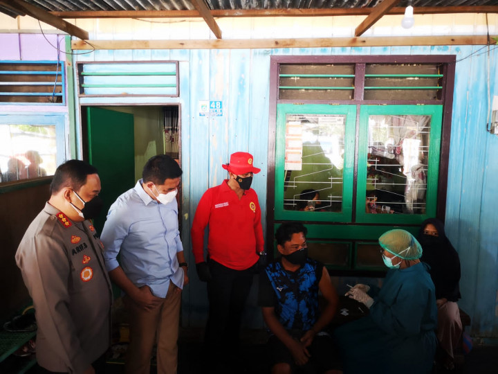 Minggu, 18 Juli 2021, Giat Vaksinasi Door to Door oleh BIN Kaltim di wilayah Karang Anyar