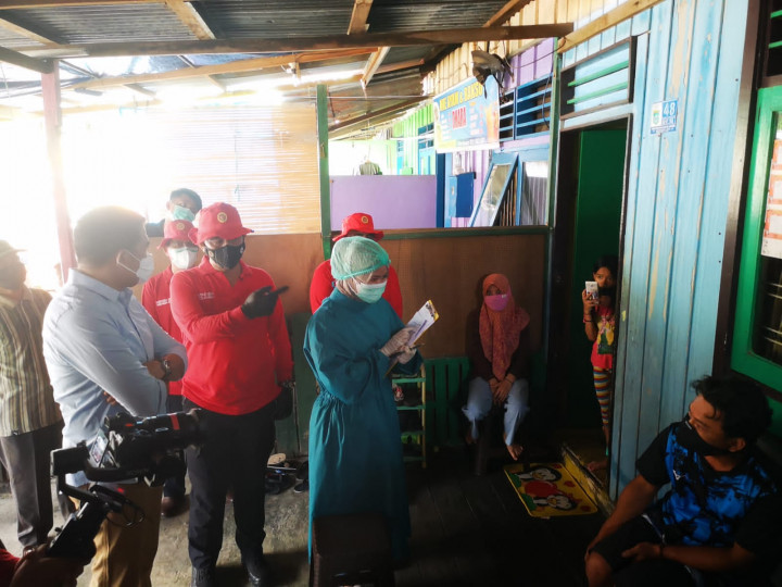 Minggu, 18 Juli 2021, Giat Vaksinasi Door to Door oleh BIN Kaltim di wilayah Karang Anyar