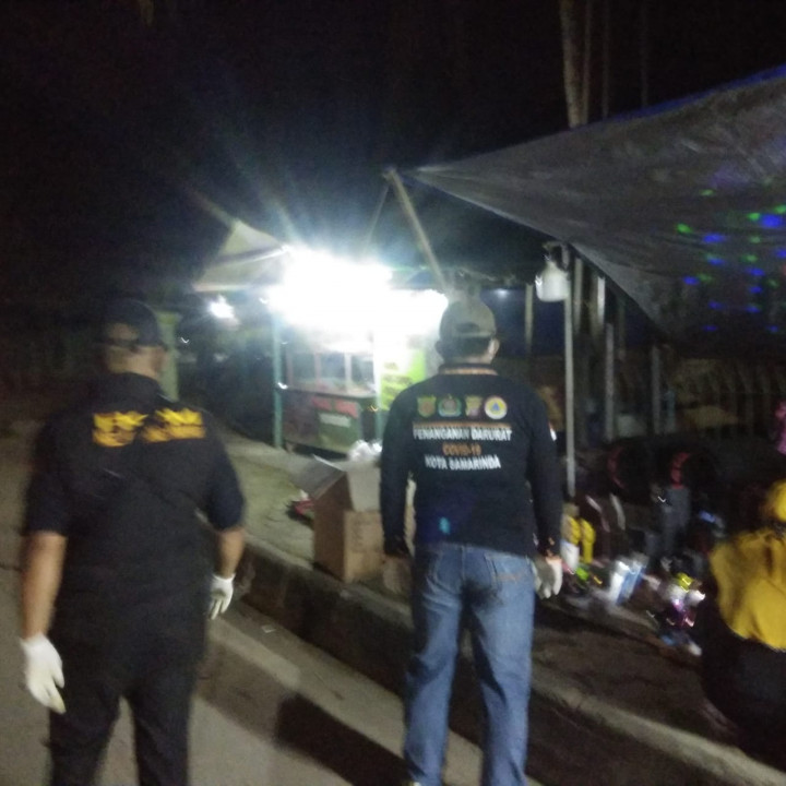 Giat Sabtu, 31 Juli 2021 bersama Satgas Covid-19 Sungai Kunjang melakukan penertiban PPKM di wilayah Sungai Kunjang