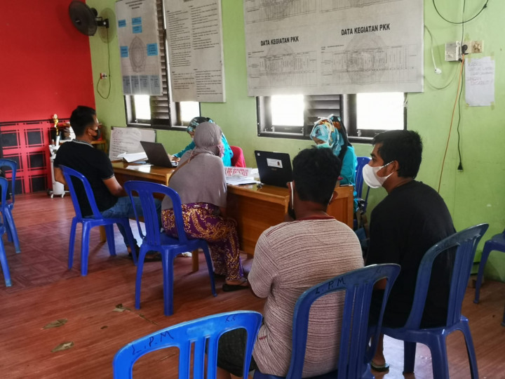 Kegiatan Vaksinasi massal Kelurahan Karang Anyar, 18-10-2021