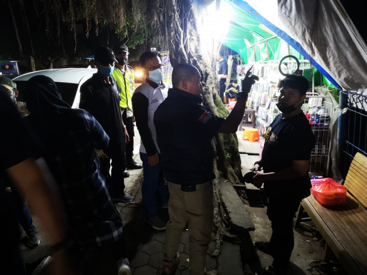Sabtu, 27 November 2021, Giat himbauan para PKL di Jalan Cendana (belakang ISLAMIC CENTER)