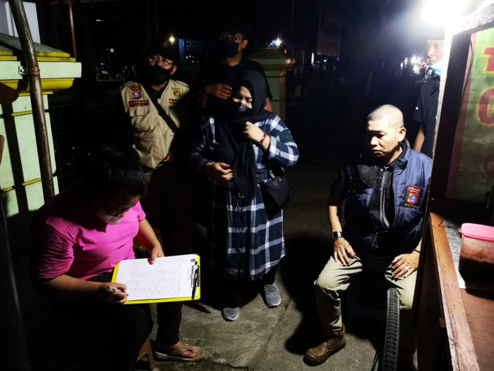 Sabtu, 27 November 2021, Giat himbauan para PKL di Jalan Cendana (belakang ISLAMIC CENTER)