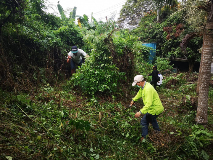 Minggu, 26 Desember 2021, Kerja Bakti di Taman Lalu Lintas Letj. MT. Haryono