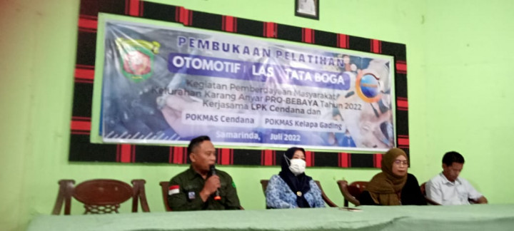 19 Juli 2022, #Probebaya Pokmas Kelapa Gading melaksanakan pelatihan tata boga, las dan mekanik
