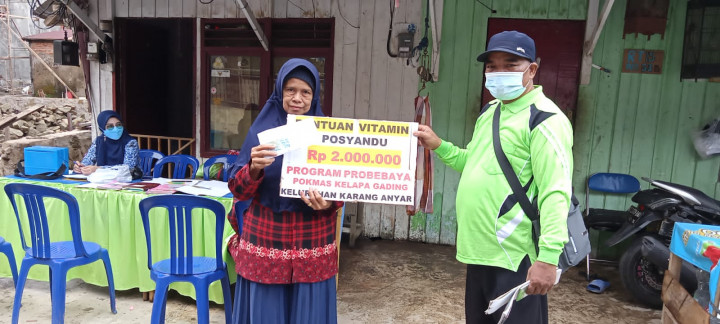 19 Juli 2022, #Probebaya pemberian bantuan Vitamin ke Posyandu di RT.001, 002,010, 011, 013, 014, 036, 037, 038