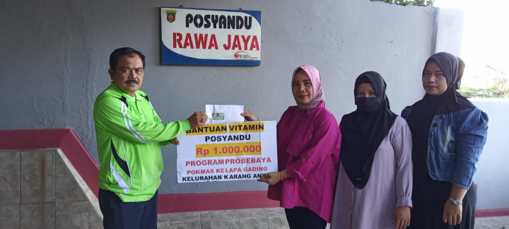 19 Juli 2022, #Probebaya pemberian bantuan Vitamin ke Posyandu di RT.001, 002,010, 011, 013, 014, 036, 037, 038