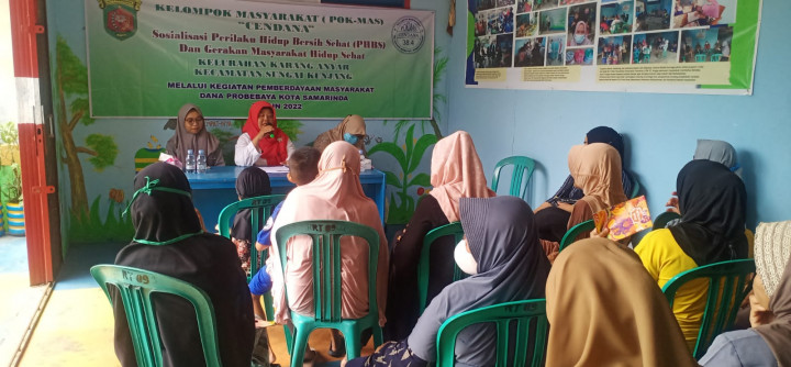 30 Juli 2022, #Probebaya Sosialisasi PHBI di Pokmas Cendana RT 12 Kelurahan Karang Anyar sungai Kunjang