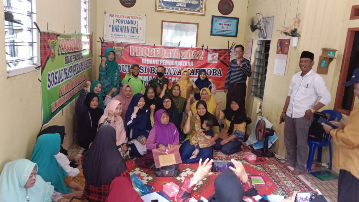 01 Agustus 2022, #Probebaya Kegiatan  Pemberdayaan  masyarakat sosialisasi KB, Narkoba , Dasawisma RT 11 pokmas Kelapa Gading Karang Anyar