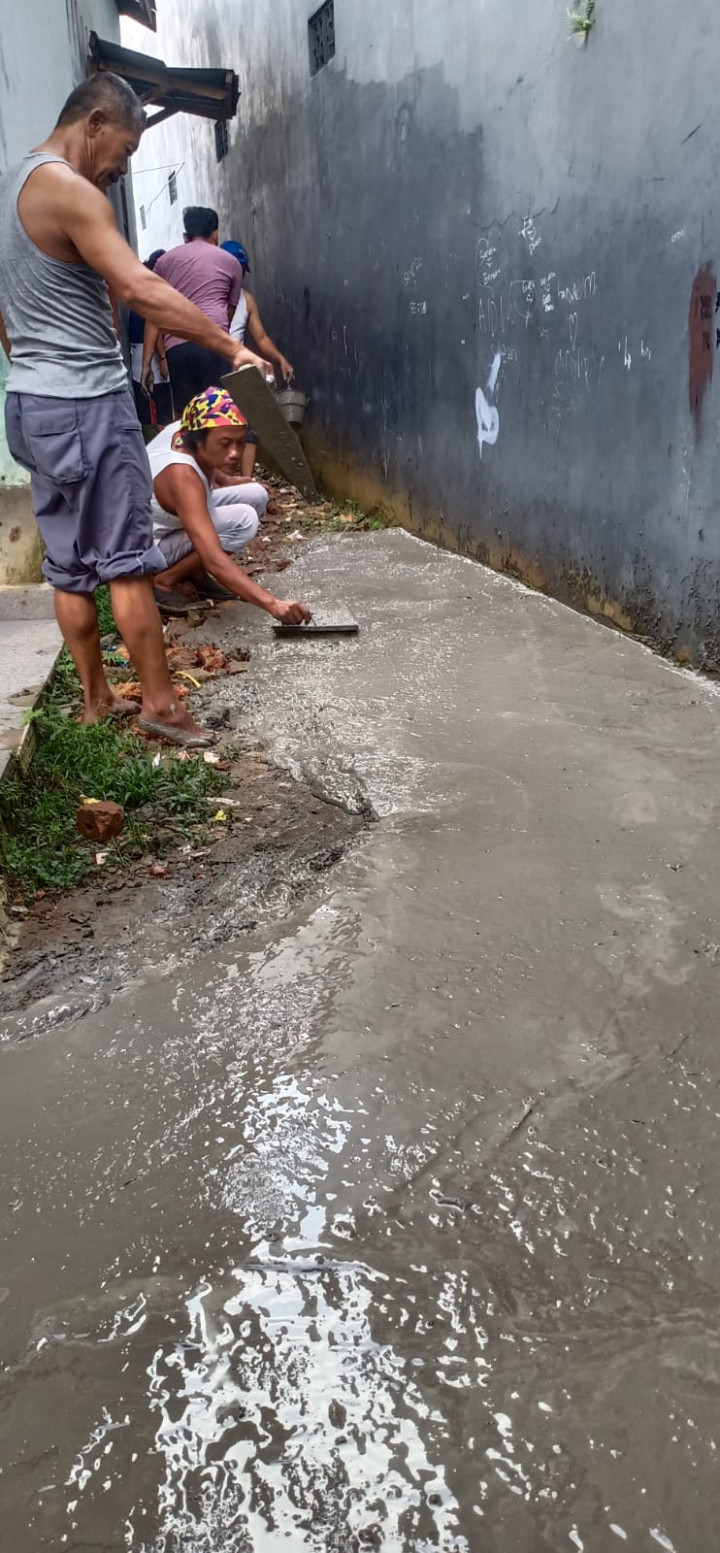 04 September 2022, #Probebaya kegiatan Semenisasi gang jln Cendana rt08 pokmas Cendana