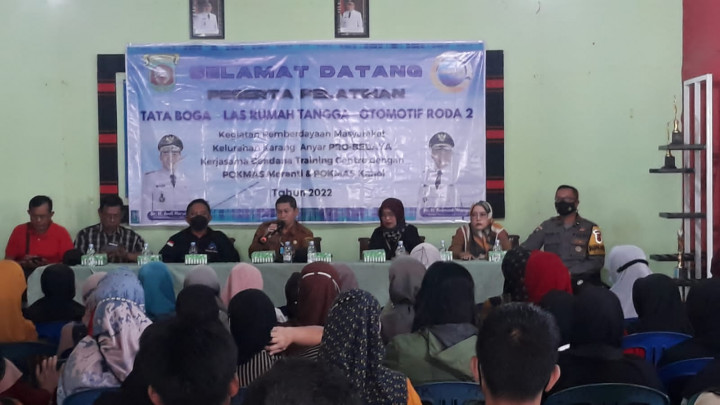Senin, 12 September 2022, #Probebaya Acara Pelatihan Tata boga, Las dan Otomotif oleh Pokmas Kahoi dan Meranti di Balai LPM Karang Anyar.