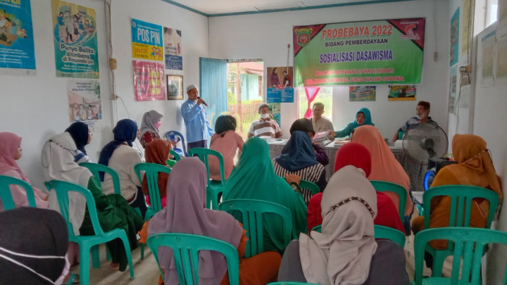 Senin, 19 September 2022, #Probebaya Kegiatan Sosialisasi Dasawisma di RT. 19-20 Jalan Meranti.