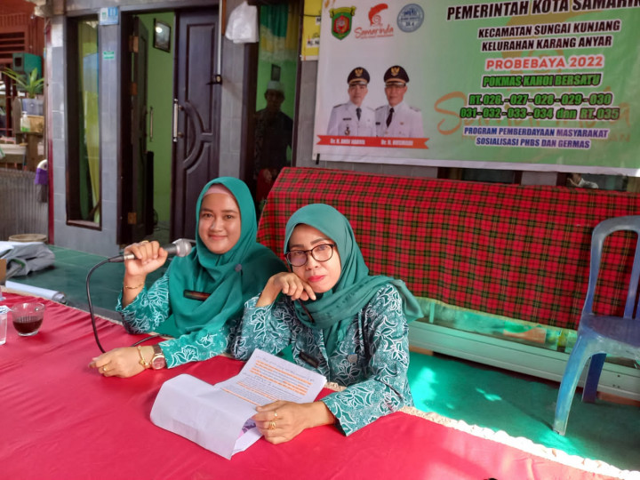 21 september 2022, #Probebaya Sosialisasi Germas, PHBS, Edukasi KB dan Narkoba di Wilayah Pokmas Kahoi Bersatu.