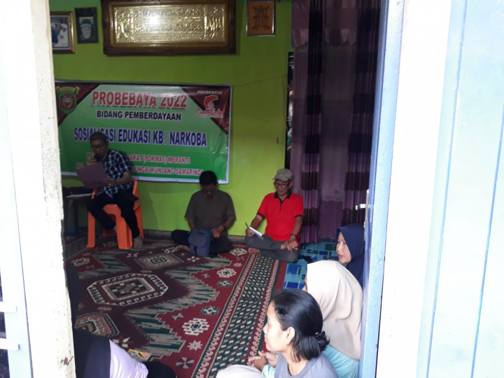 Jumat, 23 September 2022, #Probebaya kegiatan Sosialisasi Germas, Narkoba, PHBS di Pokmas Meranti