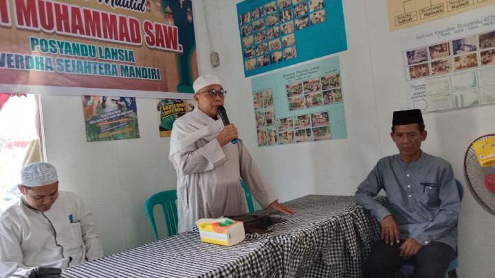12 Oktober 2022, Peringatan Maulid Nabi Muhammad SAW yg diselenggarakan oleh Posyandu Lansia Werdha Sejahtera Mandiri
