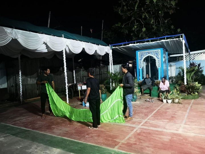 Senin, 20 Februari 2023, Persiapan acara MTQ ke 25 di Kelurahan Karang Anyar