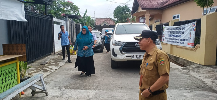 18 April 2023, menerima kunjungan dari TP. PKK Kota Samarinda  dalam rangka berbagi berkah Ranadhan di RT.033, Jl. Rimbawan