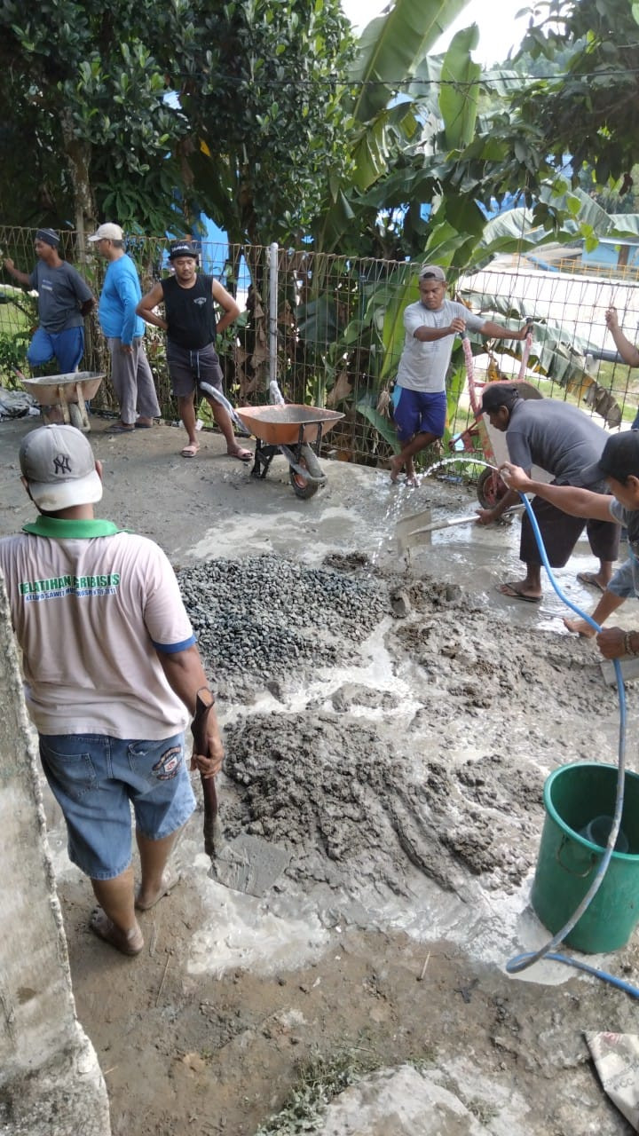 Minggu, 09 Juli 2023, kegiatan Probebaya Sapras berupa Semenisasi Jalan di RT.036, Jalan Cendana