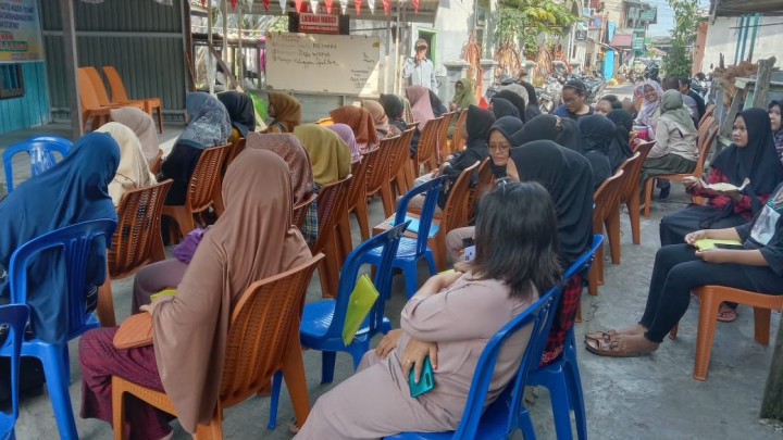 Kamis, 27 Juli 2023, kegiatan sosialisasi Dasawisma, Sosialisasi stunting di Pokmas Meranti RT.021