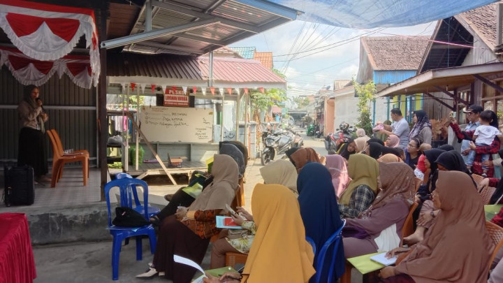 Kamis, 27 Juli 2023, kegiatan sosialisasi Dasawisma, Sosialisasi stunting di Pokmas Meranti RT.021