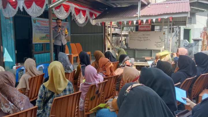Kamis, 27 Juli 2023, kegiatan sosialisasi Dasawisma, Sosialisasi stunting di Pokmas Meranti RT.021