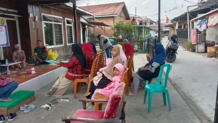 Selasa, 01 Agustus 2023, Monitoring sosialisasi stunting,pembinaan, Bhabinkamtibmas . RT. 004