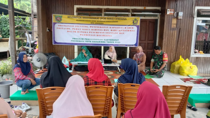 Selasa, 01 Agustus 2023, Monitoring sosialisasi stunting,pembinaan, Bhabinkamtibmas . RT. 004
