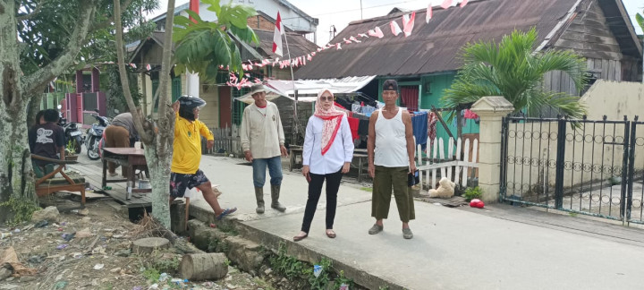 Rabu, 16 Agustus 2023 monitoring kegiatan perbaikan Drainase di Jalan Ulin RT. 020