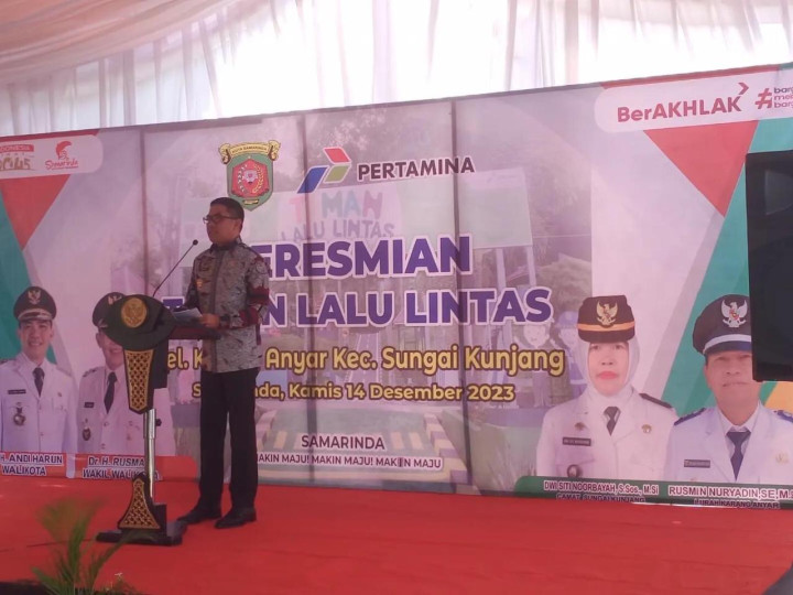 14 Desember 2023, Peresmian taman lalu lintas di kantor kelurahan karang anyar , yang diresmikan langsung oleh walikota samarinda Dr. H. Andi Harun