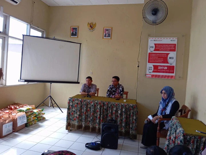 29 Desember 2023, Acara program bantuan pencegahan stunting yang diadakan PT PLN  persero yang diadakan di upt puskesmas wonorejo yang dihadiri Lurah karang anyar