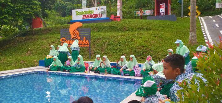 Sabtu, 13 Januari 2023, kunjungan dari siswa/siswi SD Islam Al Hikmah Samarinda ke Taman Lalu Lintas Letj. MT. Haryono