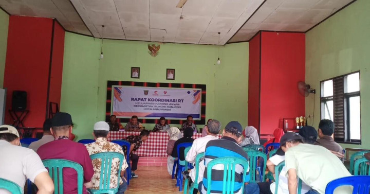 Senin, 25 Januari 2024 Kegiatan Rakor RT se Kelurahan Anyar di Gedung LPM Karang Anyar yang dipimpin  langsung oleh Lurah Karang Anyar