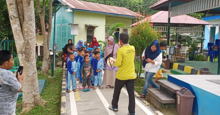 Jumat, 02 Februari 2024, Kunjungan TPQ al Hasya ke taman lalu lintas kelurahan karang anyar