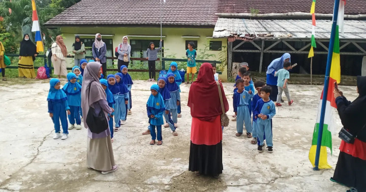 Jumat, 02 Februari 2024, Kunjungan TPQ al Hasya ke taman lalu lintas kelurahan karang anyar