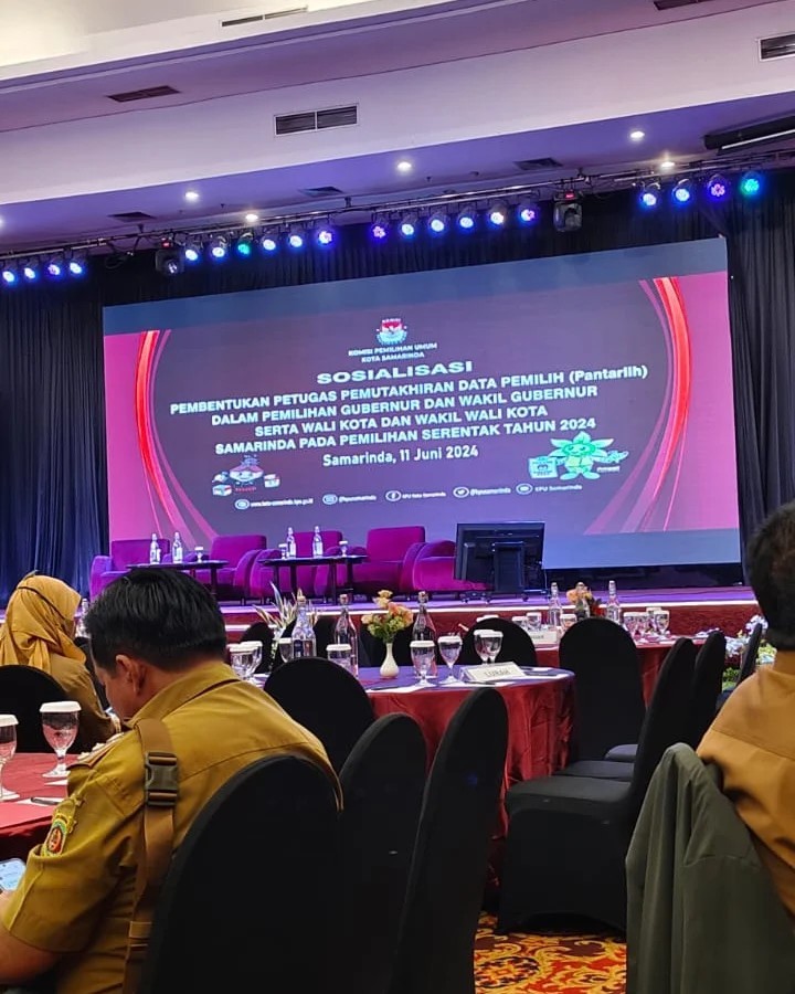 Selasa, 11 Juni 2024 Lurah menghadiri undangan kegiatan Sosialisasi pembentukan pantarlih dalam rangka pelaksanaan kegiatan pemilukada serentak (walikota dan gubernur) tahun 2024 oleh KPU Kota Samarinda