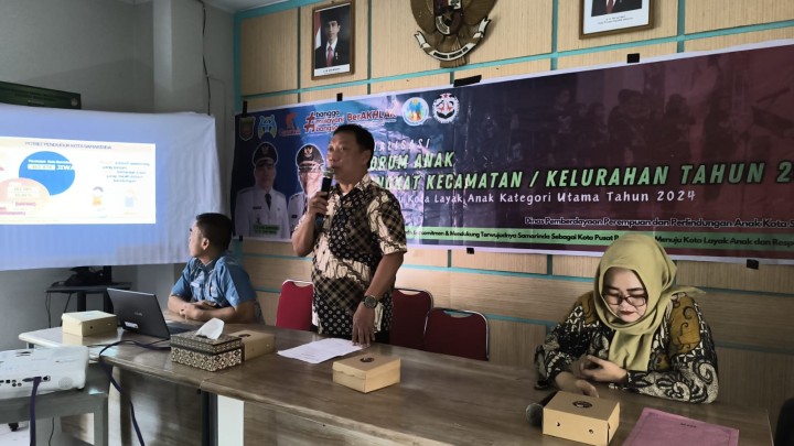 Rabu, 02 Oktober 2024, Kasie Kesra menghadiri kegiatan Forum Anak di Kantor Kecamatan Sungai Kunjang