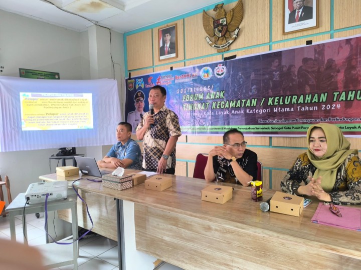 Rabu, 02 Oktober 2024, Kasie Kesra menghadiri kegiatan Forum Anak di Kantor Kecamatan Sungai Kunjang