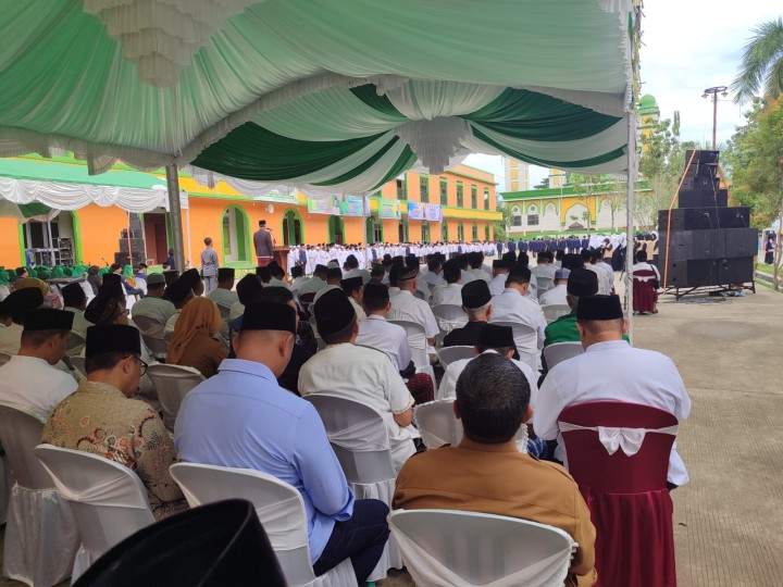 Senin, 21 Oktober 2024, Seklur menghadiri kegiatan Apel Hari Santri Nasional tahun 2024 Ponpes Nabil Husein Samarinda.