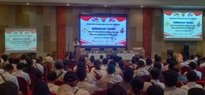 Rabu, 23 Oktober 2024, Kasie Pemerintahan bersama Staf menghadiri kegiatan kegiatan Bimtek PAM TPS se Kecamatan Sungai Kunjang di Hotel Harris Samarinda