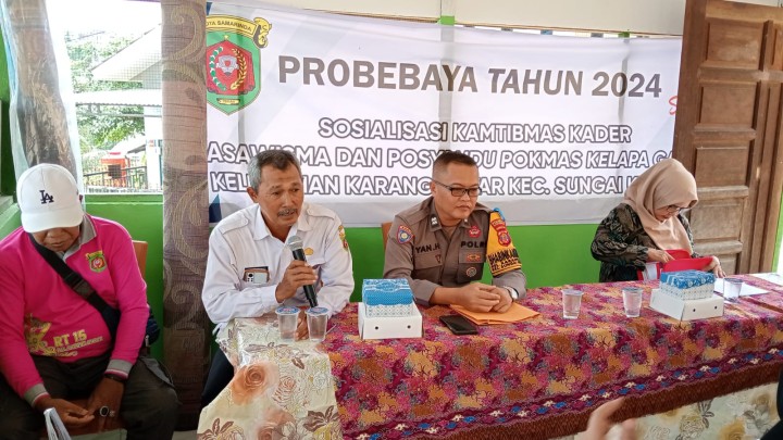 Rabu, 23 Oktober 2024, Kegiatan sosialisasi Kamtibmas, Penajaman Kader Dasawisma dan Posyandu di RT.037 & 038, Kegiatan Probebaya bidang pemberdayaan masyarakat
