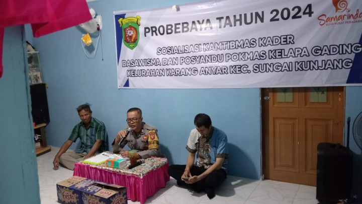 Jumat, 25 Oktober 2024, Kegiatan sosialisasi Kamtibmas, Penajaman Kader Dasawisma dan Posyandu yang dihadiri oleh Lurah, Kasie Kesra, Babinsa, Bhabintamtibmas dan Anggota PKK di RT.019 & 020,021 Kegiatan Probebaya bidang pemberdayaan masyarakat