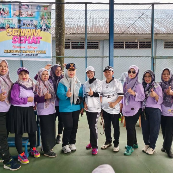 Minggu, 23 Februari 2025, Kegiatan Senam Sehat bersama Dasawisma se Kelurahan Karang Anyar yang dilaksanakan oleh Kelurahan Karang Anyar, kegiatan berlangsung di Lap.Olahraga Komp.PDAM , Jln. Cendana RT.007, Samarinda