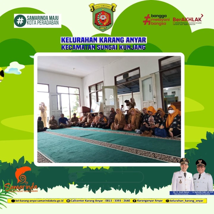 Selasa, 15 April 2025, 15 April 2025 Acara Halal Bi Halal Se Kecamatan Sungai Kunjang 1446H/2025 M yang dilaksanakan di Kantor Kecamatan Sungai Kunjang dan dihadiri oleh Plt. Lurah Karang Anyar.