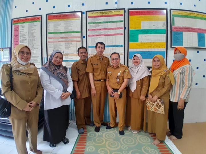 Selasa, 22 April 2025, Seklur dan Kasie Kesra dan staf mendampingi Tim Pembinaan UKS Kecamatan Sungai Kunjang ke sekolah-sekolah di wilayah Kelurahan Karang Anyar.